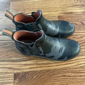 Joules Short Camouflage Rain Boots Size US 1 Kids